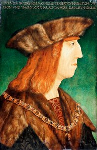 Porträt von Kaiser Maximilian I. von Habsburg von Albrecht (follower of) Durer or Duerer