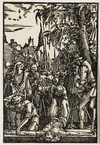 Christus ans Kreuz genagelt, ca. 1513 von Albrecht Altdorfer