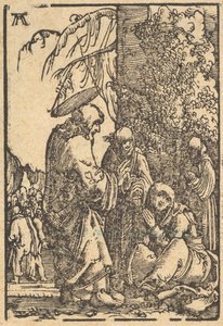 Christus nimmt Abschied von seiner Mutter, aus Der Fall und die Erlösung der Menschheit..., ca. 1513
