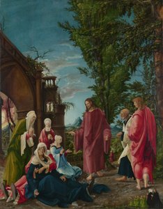 Christus nimmt Abschied von seiner Mutter, um 1520 von Albrecht Altdorfer