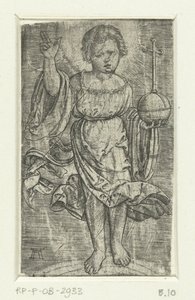 Christuskind auf einem Regenbogen von Albrecht Altdorfer