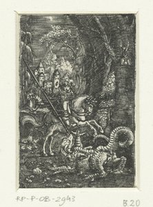 Heiliger Georg tötet den Drachen von Albrecht Altdorfer