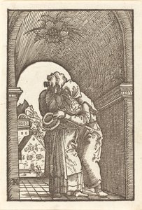 Joachim umarmt Anna von Albrecht Altdorfer