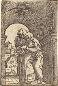 Joachim umarmt Anna von Albrecht Altdorfer