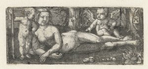 Liegende Venus mit zwei Putti von Albrecht Altdorfer