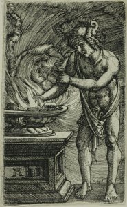 Mucius Scaevola verbrennt seine Hand von Albrecht Altdorfer