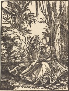 Liebespaar in einer Landschaft von Albrecht Altdorfer