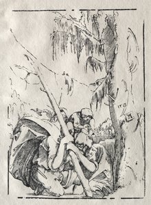 St. Christophorus überquert das Wasser mit Christus auf seinen Schultern, 1513