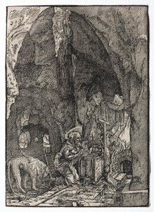 St. Hieronymus in der Höhle von Albrecht Altdorfer