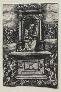 Die schöne Jungfrau von Regensburg auf einem Altar von Albrecht Altdorfer