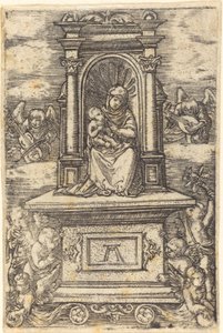 Die schöne Jungfrau von Regensburg auf einem Altar von Albrecht Altdorfer