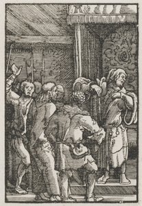Der Fall und die Erlösung des Menschen: Christus vor Kaiphas von Albrecht Altdorfer