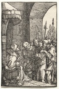 Der Fall und die Erlösung des Menschen: Christus vor Pilatus von Albrecht Altdorfer