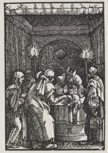 Der Fall und die Erlösung des Menschen: Joachims Opfer wird vom Hohepriester abgelehnt, ca. 1515