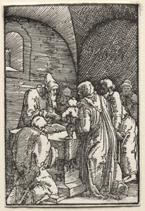 Der Fall und die Erlösung des Menschen: Die Darstellung Christi im Tempel von Albrecht Altdorfer