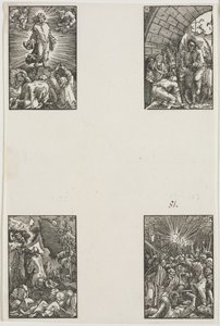 Der Fall und die Erlösung des Menschen, ca. 1515 von Albrecht Altdorfer