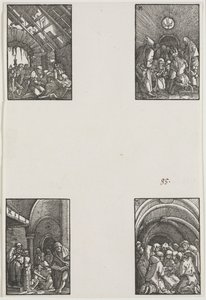 Der Fall und die Erlösung des Menschen, ca. 1515 von Albrecht Altdorfer