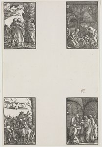 Der Fall und die Erlösung des Menschen, ca. 1515 von Albrecht Altdorfer