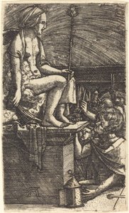 Die römische Kurtisane (Die Rache des Magiers Virgil) von Albrecht Altdorfer