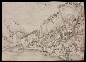 Sarmingstein an der Donau von Albrecht Altdorfer