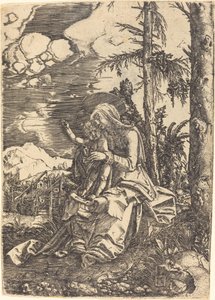 Jungfrau in einer Landschaft von Albrecht Altdorfer