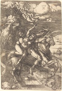 Entführung auf einem Einhorn von Albrecht Dürer