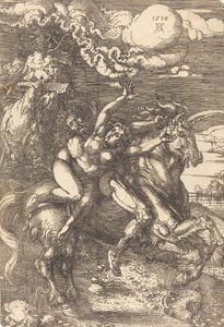 Entführung auf einem Einhorn, 1516 von Albrecht Dürer