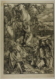 Agonie im Garten, aus Die große Passion von Albrecht Dürer