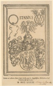 Allegorie mit den Wappen des Reiches und der Stadt Nürnberg von Albrecht Dürer