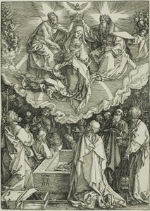 Himmelfahrt und Krönung der Jungfrau, aus Das Leben der Jungfrau von Albrecht Dürer