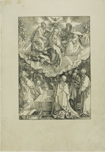Himmelfahrt und Krönung der Jungfrau, aus Das Leben der Jungfrau von Albrecht Dürer