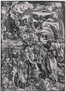 Babylonisches Weib, XIII. Figur, Blatt 15 der Folge "Die Apokalypse" von Albrecht Dürer