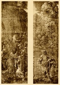 Kreuztragung und Christus mit dem Siegesbanner von Albrecht Dürer