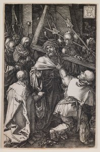 Kreuztragung, aus der Serie „Die gravierte Passion“