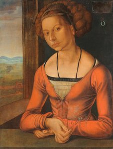 Bildnis einer jungen Frau mit geflochtenem Haar von Albrecht Dürer