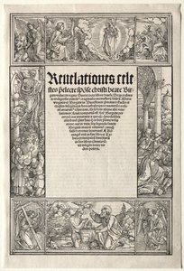 Rand - mit der Taufe Christi von Albrecht Dürer