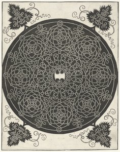Stickmuster mit schildförmigem Emblem von Albrecht Dürer