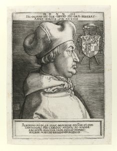Kardinal Albrecht von Brandenburg, 1523 von Albrecht Dürer