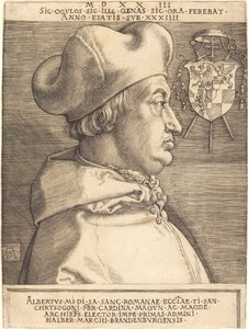 Kardinal Albrecht von Brandenburg ("Großer Kardinal") von Albrecht Dürer