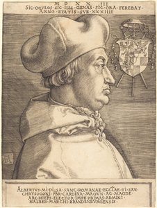 Kardinal Albrecht von Brandenburg ("Großer Kardinal") von Albrecht Dürer