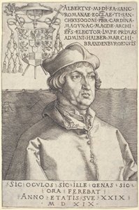 Kardinal Albrecht von Brandenburg ("Kleiner Kardinal") von Albrecht Dürer