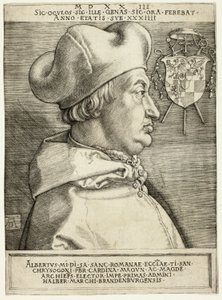 Kardinal Albrecht von Brandenburg (Der große Kardinal) von Albrecht Dürer