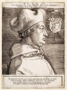 Kardinal Albrecht von Brandenburg (Der große Kardinal) von Albrecht Dürer