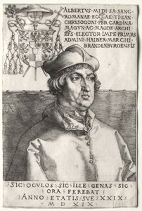 Kardinal Albrecht von Brandenburg - Die kleine Platte von Albrecht Dürer