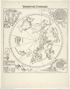 Himmelskarte des südlichen Himmels (Imagines coeli meridionalis) von Albrecht Dürer