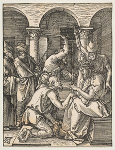 Christus mit Dornen gekrönt, aus Die kleine Passion von Albrecht Dürer