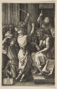 Christus mit Dornen gekrönt, aus der Gravierten Passion von Albrecht Dürer