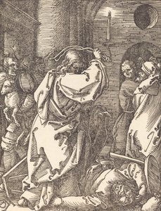 Christus vertreibt die Geldwechsler aus dem Tempel, wahrscheinlich ca. 1509-1510