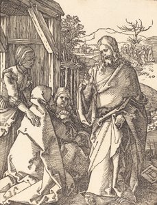 Christus nimmt Abschied von seiner Mutter, wahrscheinlich ca. 1509-1510 von Albrecht Dürer