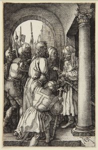 Christus vor Pilatus (Serie der gravierten Passion) von Albrecht Dürer